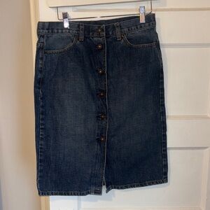 J. Crew Indigo Denim Skirt